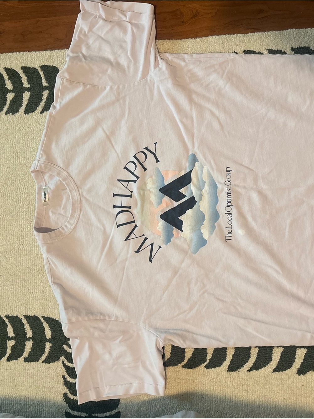 Madhappy Pastel Pink Graphic Logo Tee